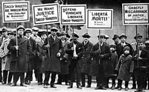 Sacco e Vanzetti cartelli