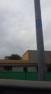 Lampione via Ulderico Mazzolani
