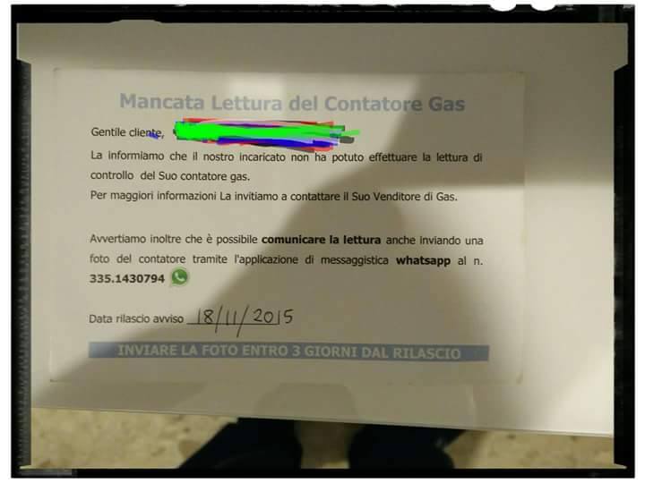 Truffa del contatore enel su whatsapp, la segnalazione di fabrizio ... Come fare la lettura del contatore enel