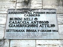 Settimana Rossa targa