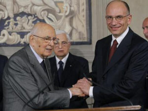 ITALIAN PRIME MINISTER ENRICO LETTA ANNOUNCES HIS NEW GOVERNMENT