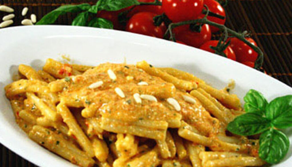 casarecce con pesto alla siciliana - ricetta del giorno
