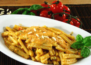 casarecce con pesto alla siciliana - ricetta del giorno