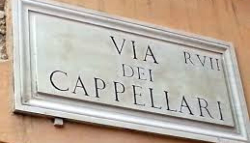 via dei cappellari via dei cappellari