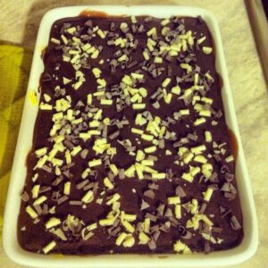 ricetta del giorno - mattonella di budino e biscotti