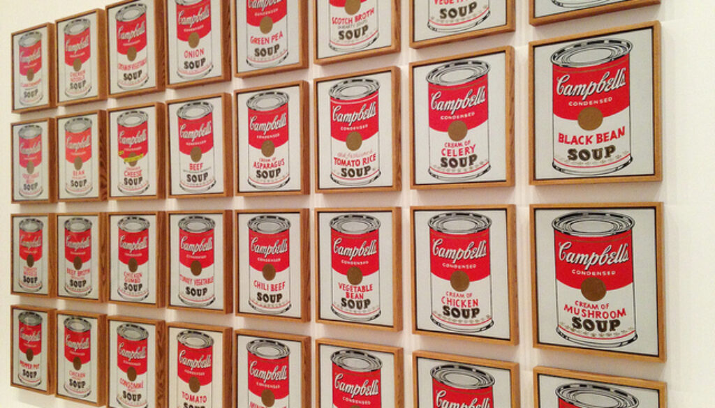 Andy Warhol mostra Campbell's Soup