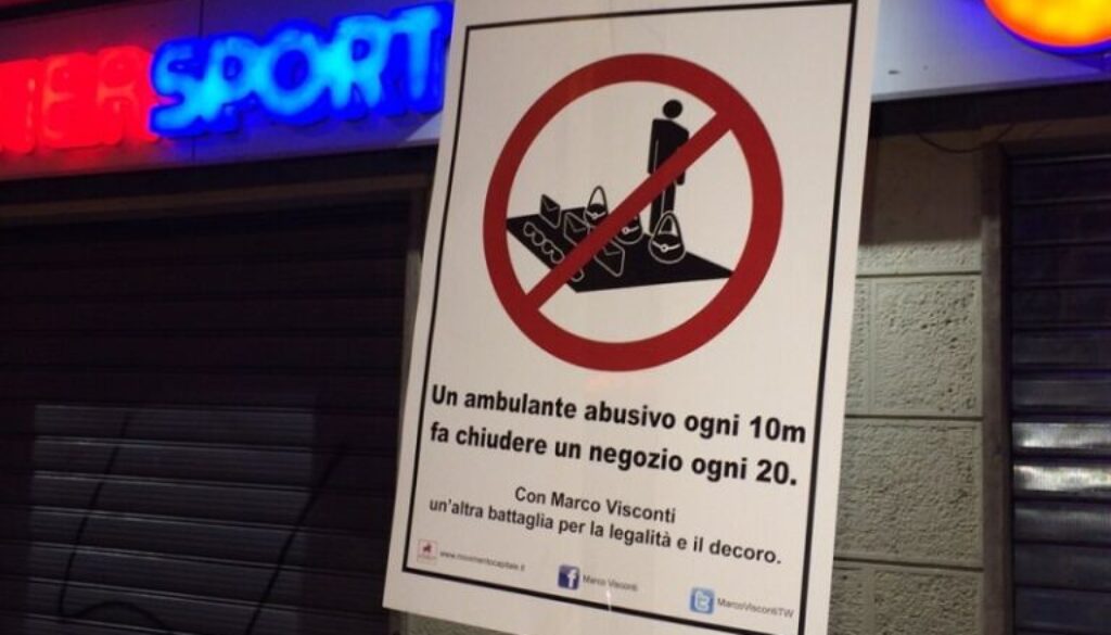 Divieto ambulanti abusivi