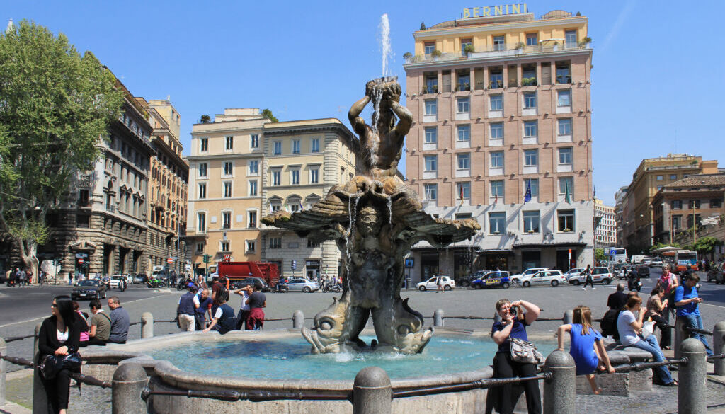 Fontana del Tritone piazza Barberini