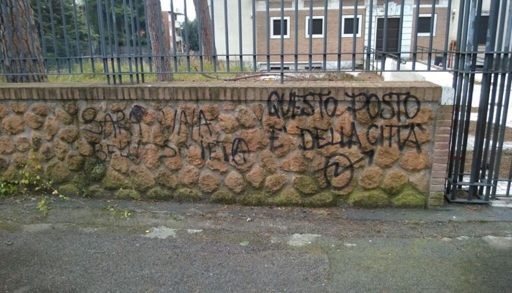 Villa Farinacci vandali 1