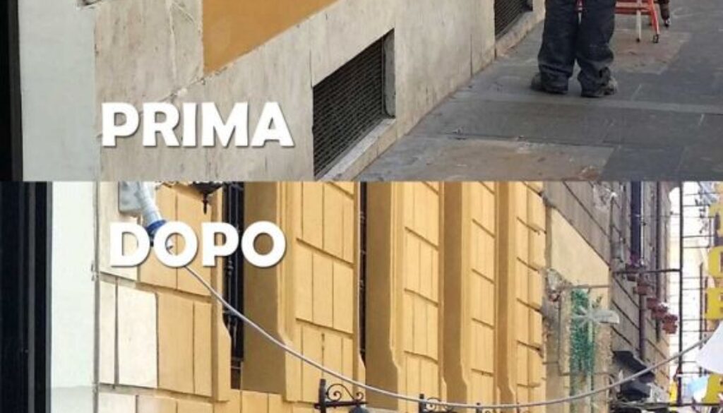 affissioni pubblicitarie abusive all'Esquilino