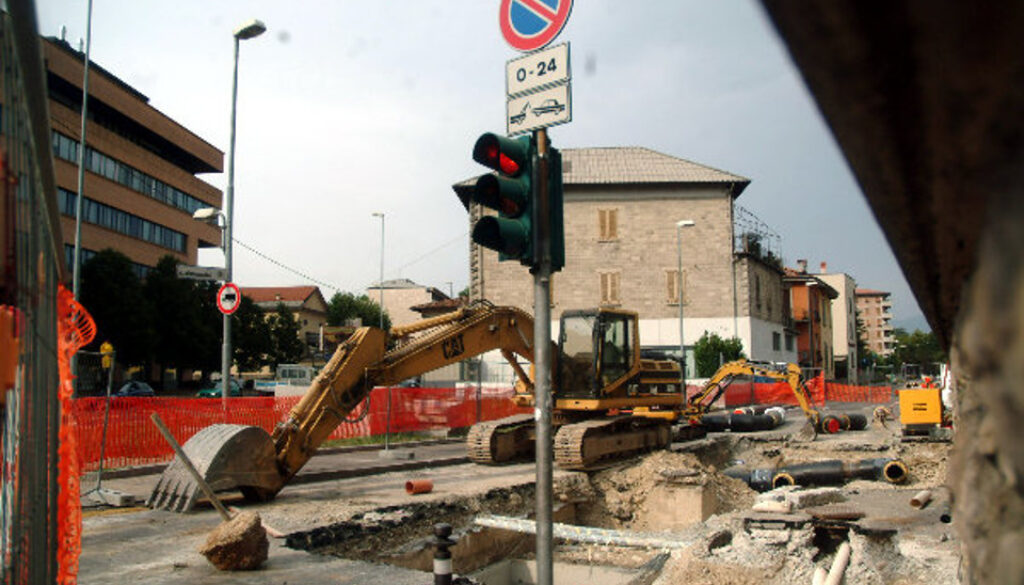 caos dei lavori stradali