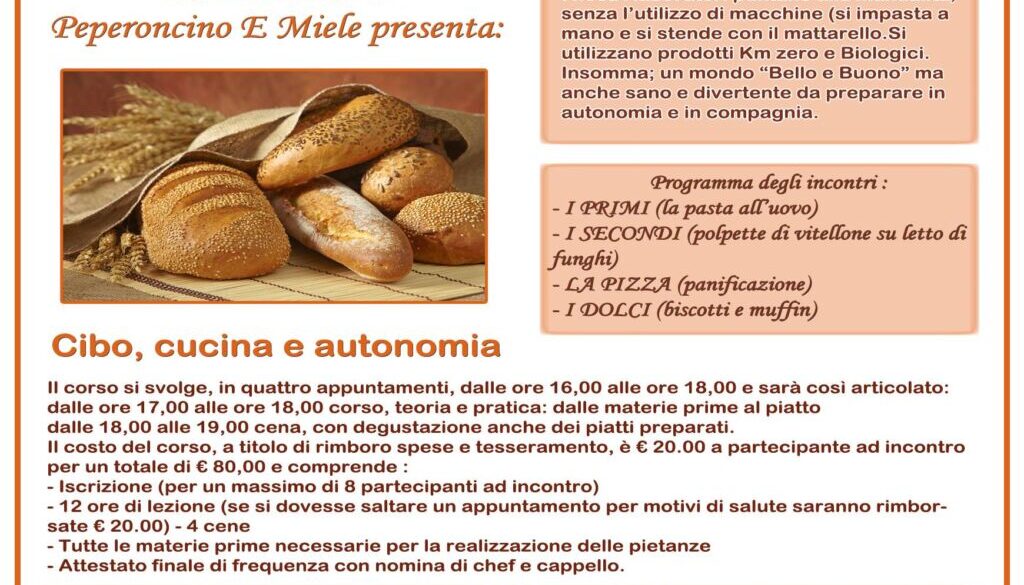 cibo cucina e autonomia