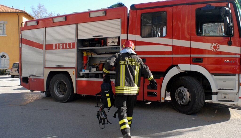 incendio in un ristorante di via veneto