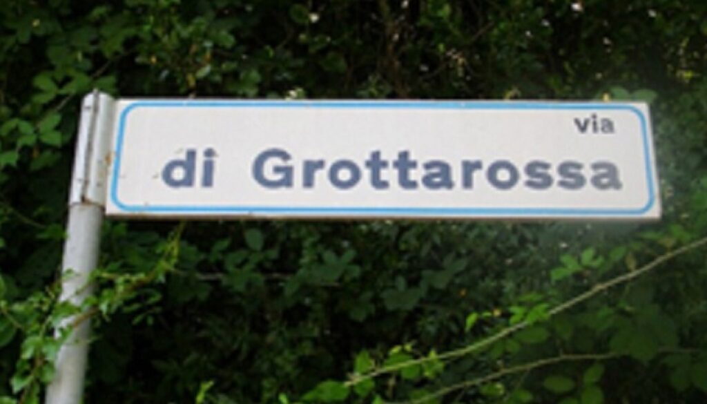 lavori in corso in via di Grottarossa