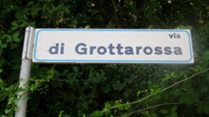 lavori in corso in via di Grottarossa
