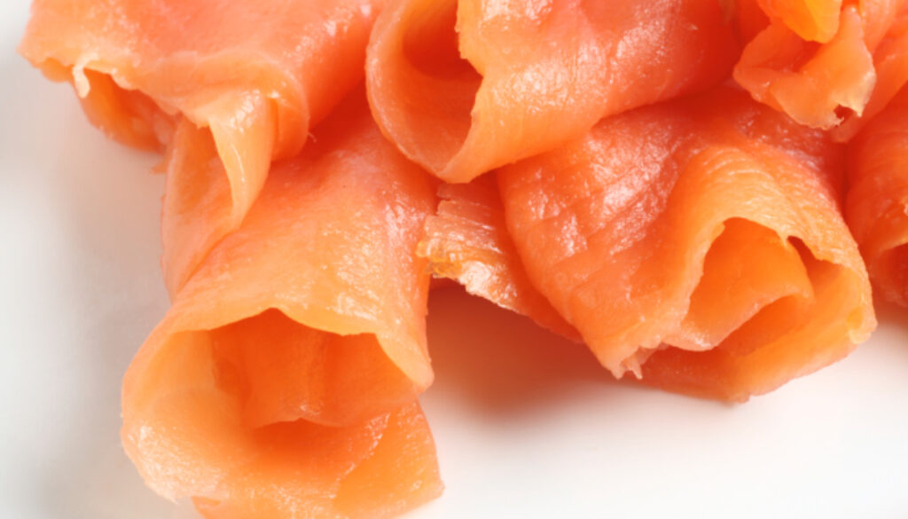 Smoked salmon parcels