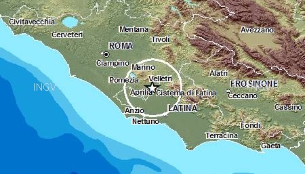 terremoto Roma Colli Albani terremoto Roma Colli Albani