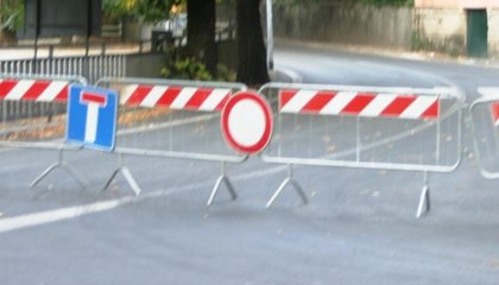 transennamento di via Pareto