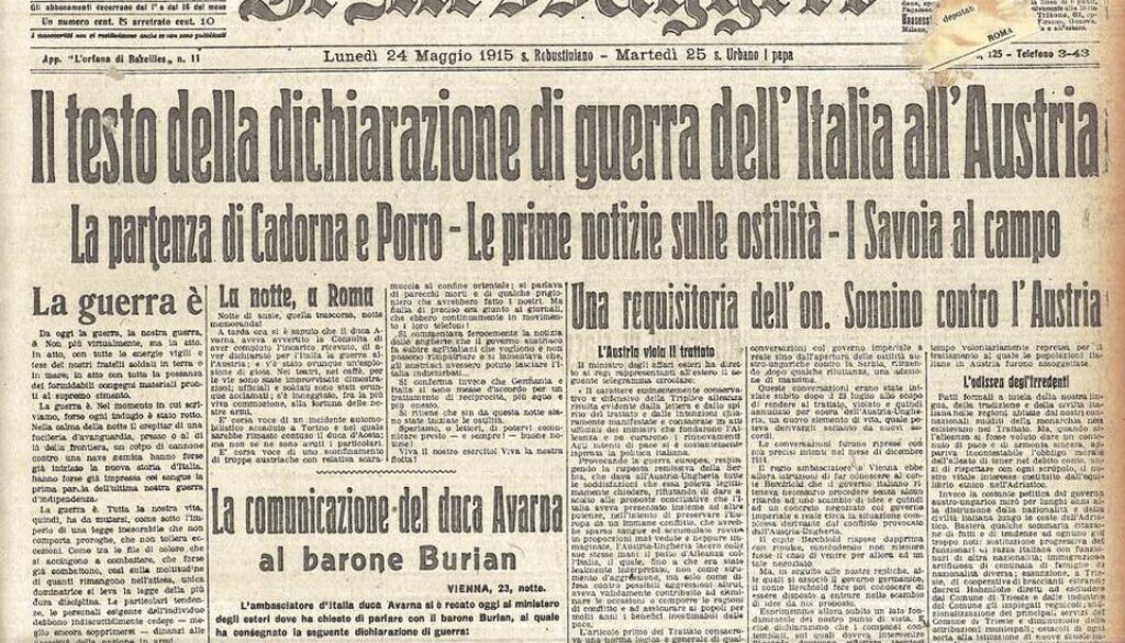 Italia Prima guerra mondiale