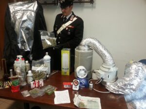 arrestato coltivatore indoor di marijuana al Testaccio