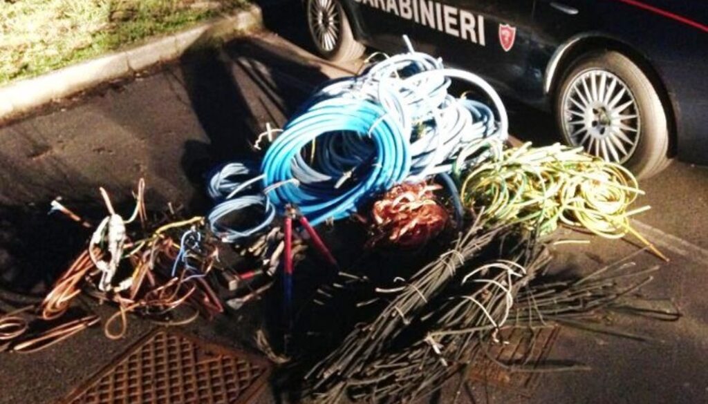 furto rame inseguimento Nettunense carabinieri di Lanuvio