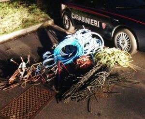 furto rame inseguimento Nettunense carabinieri di Lanuvio