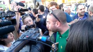 Incidente su via Battistini, il corteo di protesta – VIDEO 2