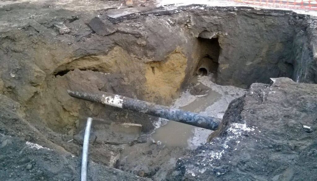 voragine di via della stazione di cesano