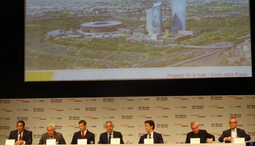 Presentazione stadio della Roma Pallotta