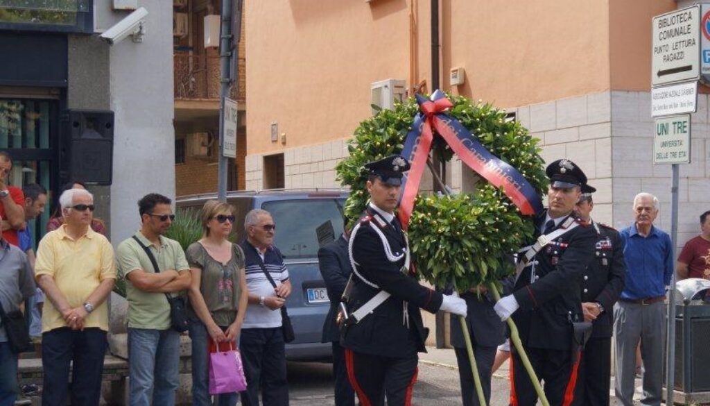 Un momento della Cerimonia di  questa mattina a Santa Maria delle Mole per ricordare il VBrig Sciotti  (3)