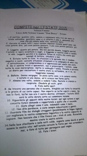 compiti delle vacanze del professore cesare catà compiti delle vacanze del professore cesare catà