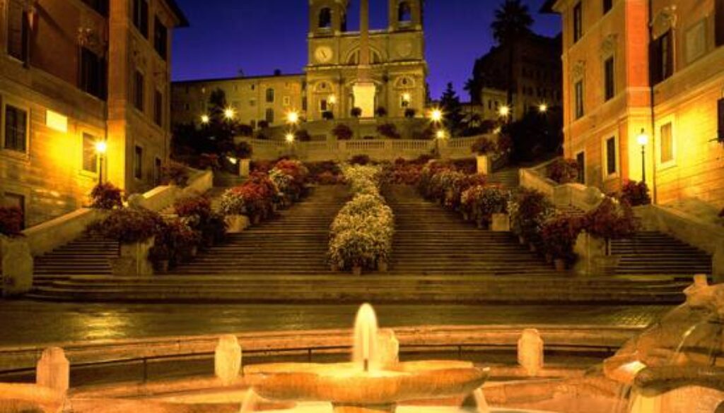 guida ubriaco una moto a Trinità dei Monti