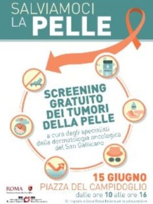 tumori della pelle Campidoglio 15 giugno tenda Croce Rossa