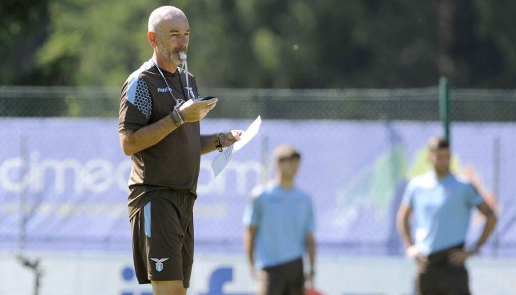 Sessione mattutina di allenamento della Lazio