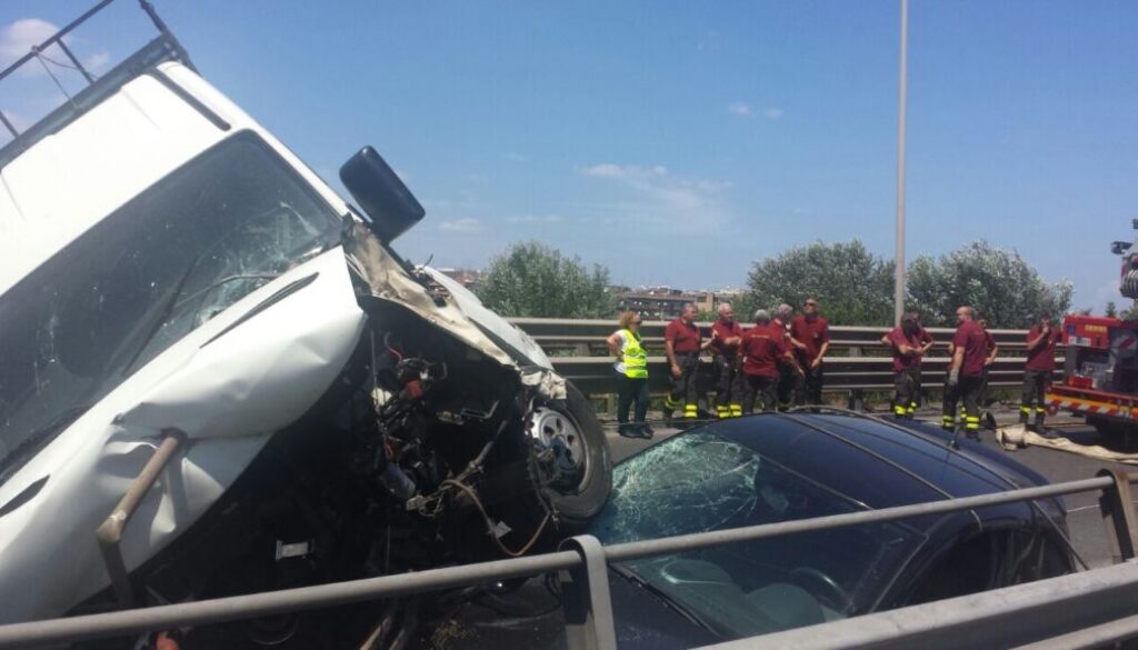 incidente sul viadotto della Magliana1