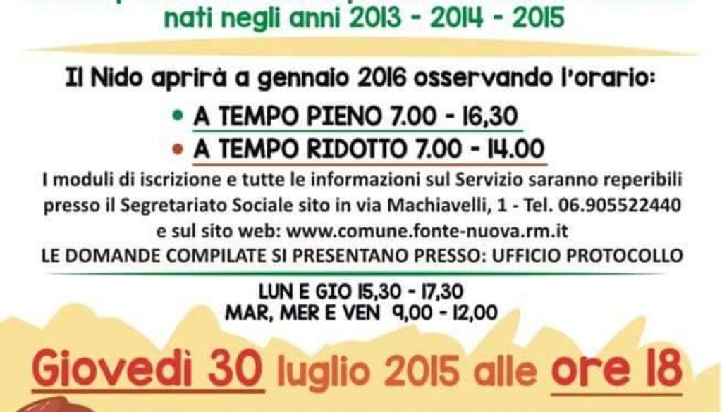 nido fonte nuova