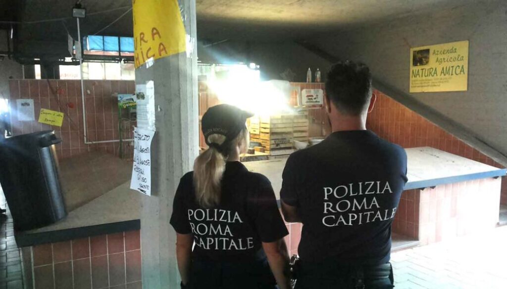 sequestrato dai vigili il mercato agricolo di Corviale