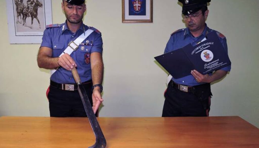 Cerca di colpire madre e fratello con una roncola a Genzano