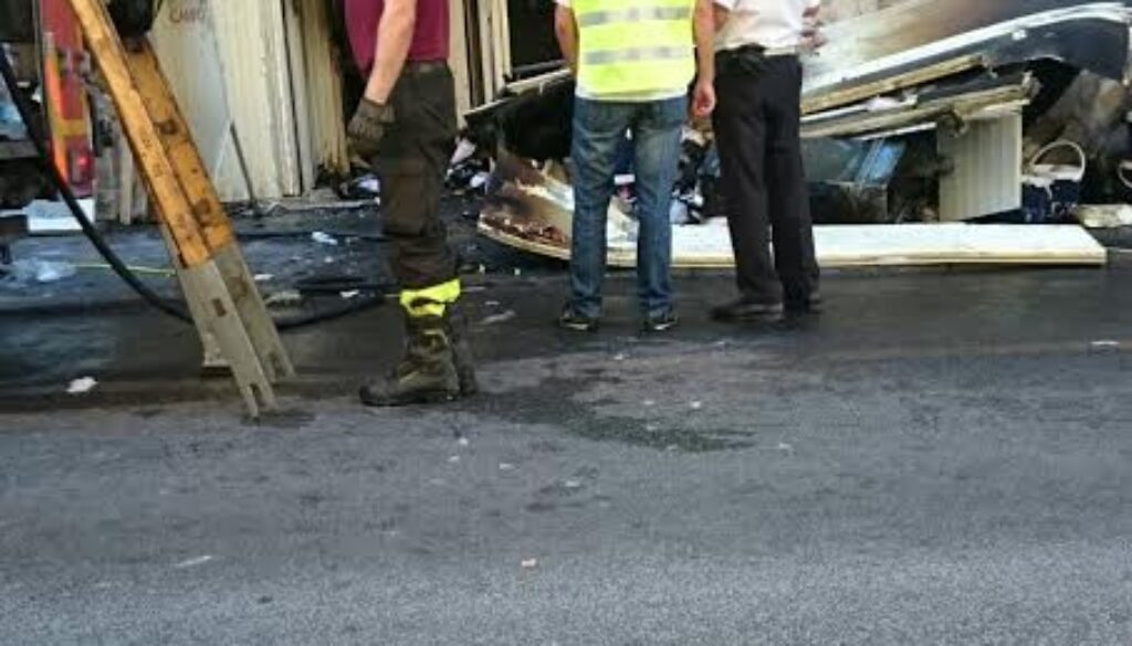 Incendio in una macelleria a Monteverde