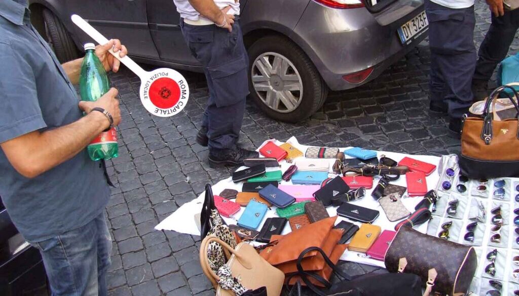 venditore ambulante violento