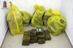 scoperto un deposito con 500 chili di droga ad Ardea