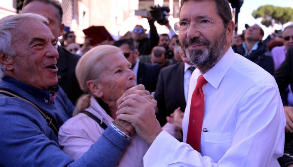Campidoglio manifestazione pro Marino 4