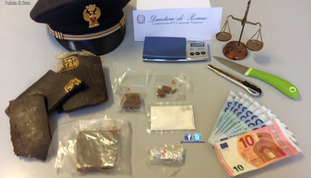 Contrasto allo spaccio di droga a Trastevere