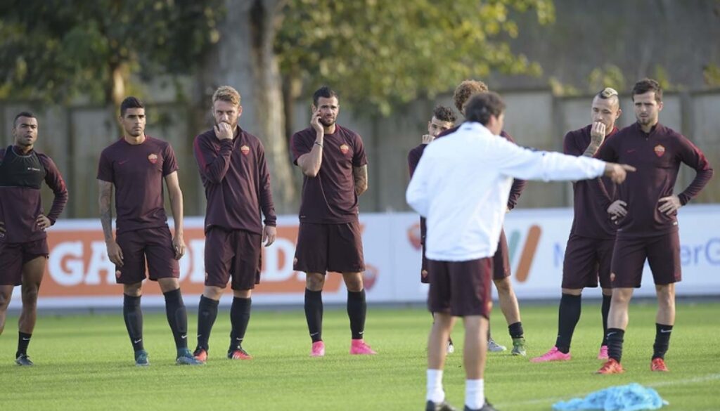 Roma allenamento Trigoria