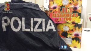 Fuochi d'artificio illegali in un negozio di Valmontone
