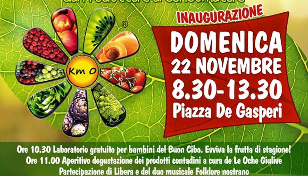 Inaugurazione del Mercato Contadino di Grottaferrata