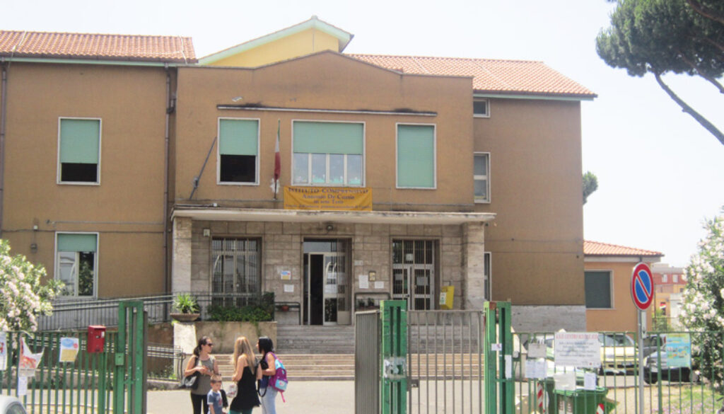Incendio in una scuola elementare a Torrenova Incendio in una scuola elementare a Torrenova
