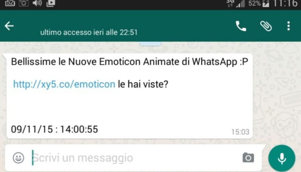 Whatsapp e il virus delle emoticon animate