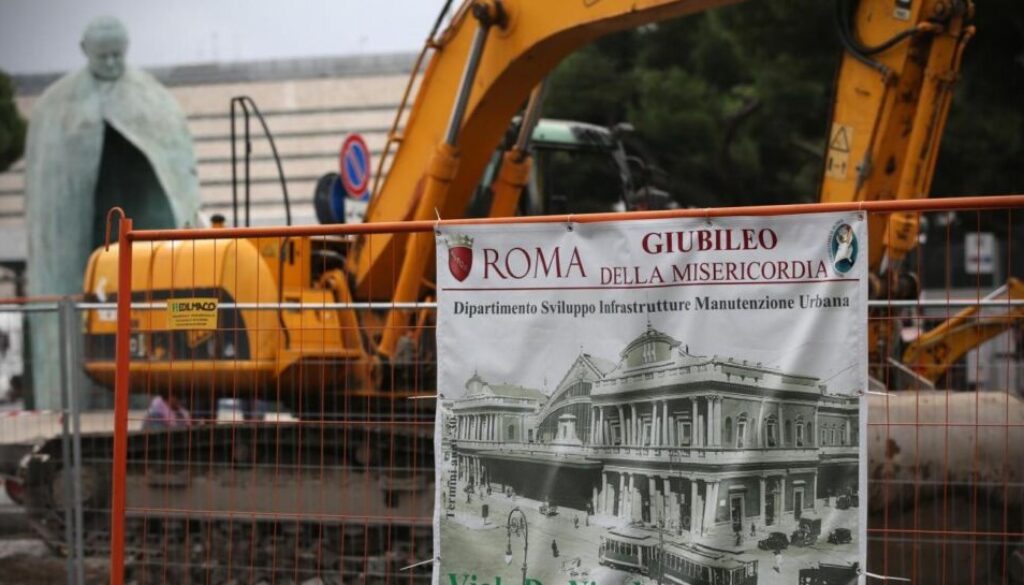 Stazione Termini, cantiere aperto per il Giubileo della Misericordia