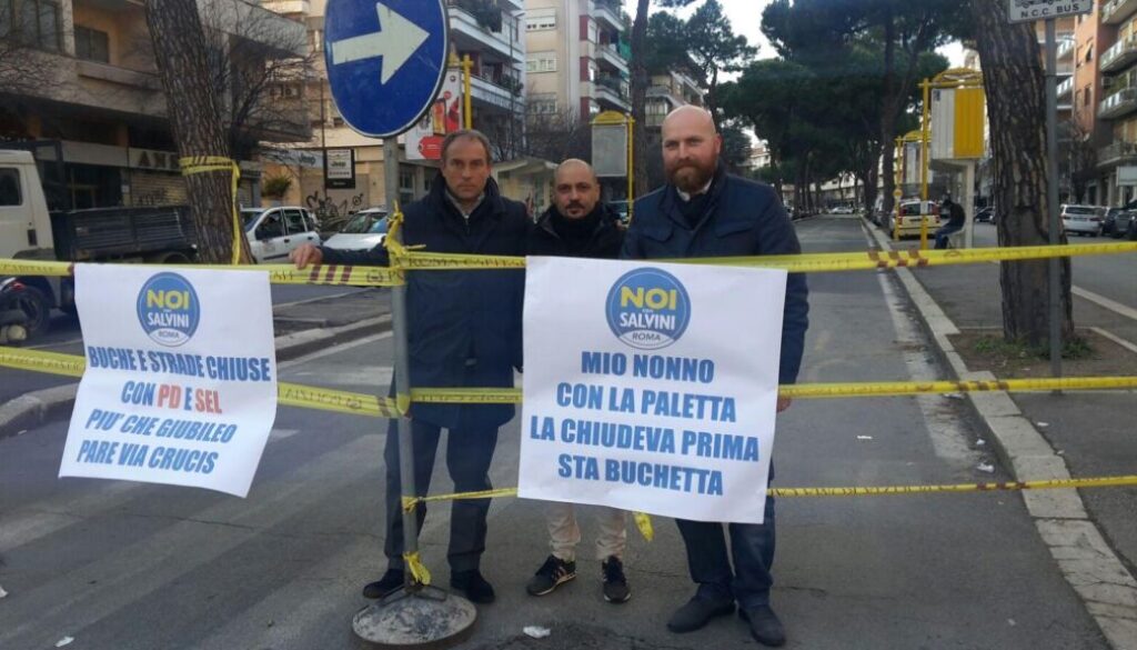Noi con Salvini via Gregorio VII Municipio XIII